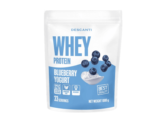 Descanti Whey Protein Borůvka, jogurt 1000 g