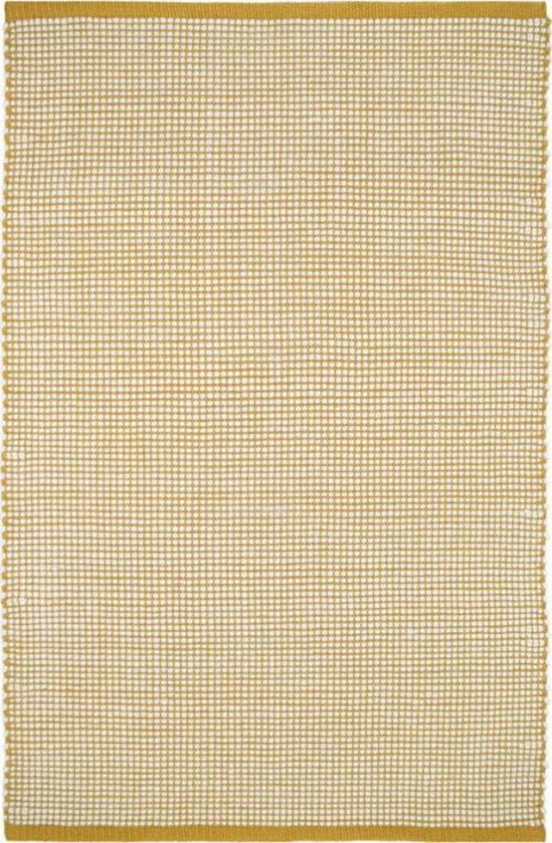 Žlutý koberec s podílem vlny 130x70 cm Bergen - Nattiot