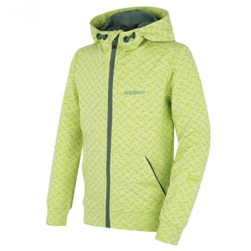 Children's hooded sweatshirt HUSKY Alona K bright green