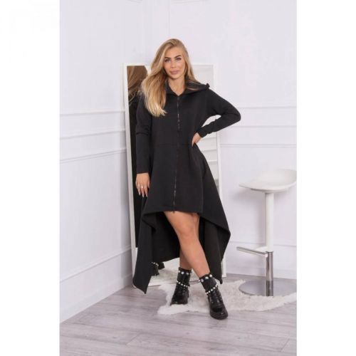 Insulated dress with longer sides black