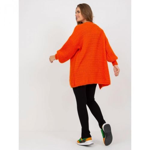Orange fluffy oversized cardigan OH BELLA