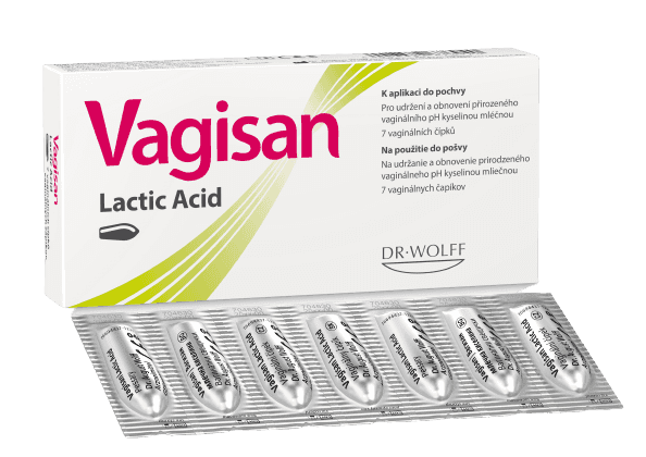 Vagisan Lactic Acid čípky 7 ks