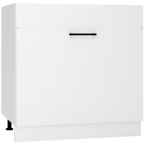 Kuchyňská skříňka Kate d80zl s/1 zasl bílý puntík