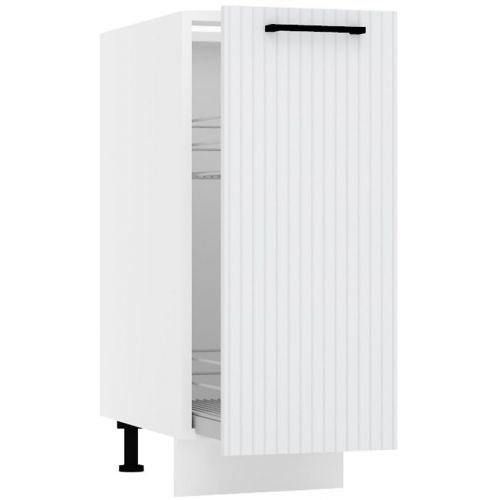 Kuchyňská skříňka Kate d30 cargo + kos světle šedá mat