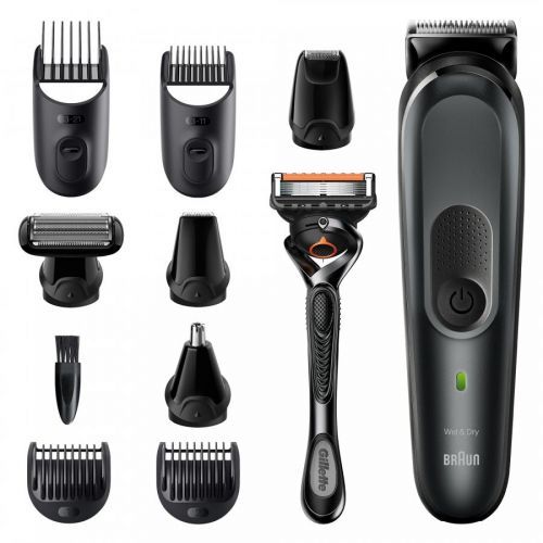 Braun Zastřihovač vousů, vlasů a chloupků MGK 7321 Silver