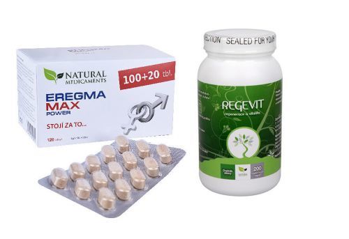 Doporučená kombinace produktů Na Sexuální zdraví - Eregma Max Power + Regevit