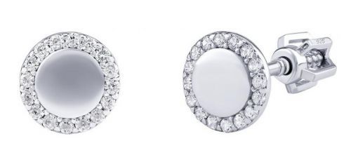 Silvego Stříbrné náušnice Dolly s Brilliance Zirconia PRGMH10ES