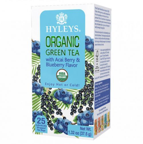 HYLEYS Green acai berry & blueberry BIO přebal 25 sáčků