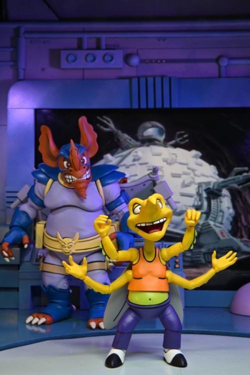 NECA | Želvy Ninja - sběratelské figurky Wingnut and Screwloose 18 cm