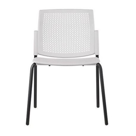 Alba Plastová židle LOGOS na 4 nohách bez područek Barva plastu Alba černá Barva kostry černá kostra