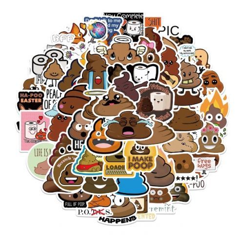 Srandovní samolepky hovínek