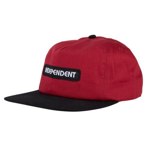 kšiltovka INDEPENDENT - BC Groundwork Snapback Maroon/Black (MAROON BLACK)