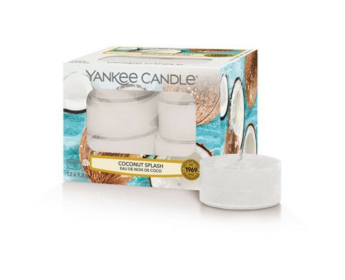 Yankee Candle Aromatické čajové svíčky Coconut Splash 12 x 9,8 g