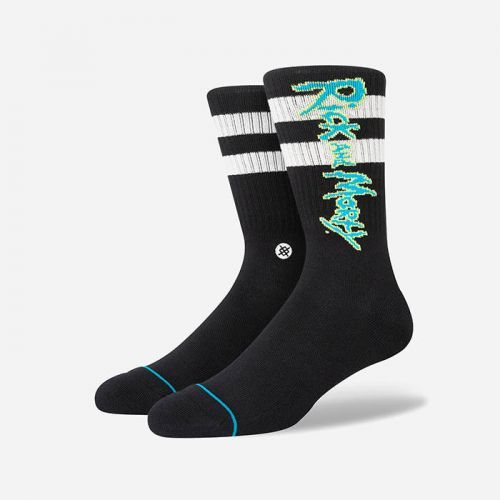 Stance x Rick and Morty Crew Sock A556C22RIC BLK