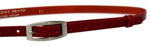 Penny Belts Dámský kožený opasek 15-2-93 red 85 cm