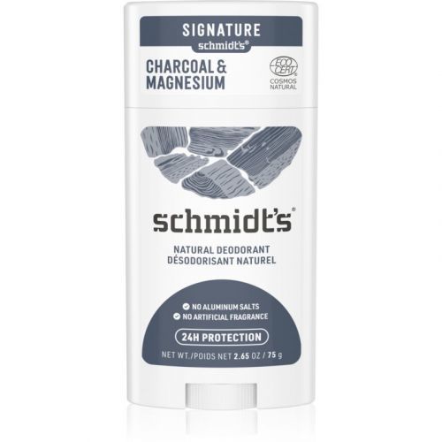 Schmidt's Charcoal + Magnesium tuhý deodorant 24h 58 ml