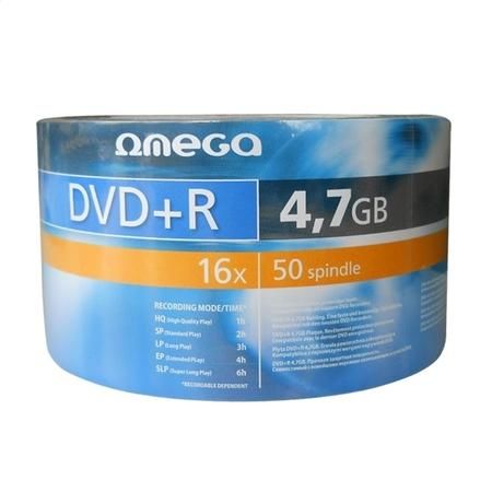 OMEGA DVD+R 4,7GB 16X SP*50 [40934], OMD1650S+