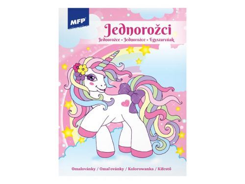 MFP 5301114 Omalovánky A4 Jednorožci 3 210x276mm/32