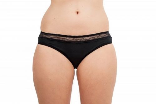 Menstruační kalhotky střední a slabá menstruace (XL) černé 