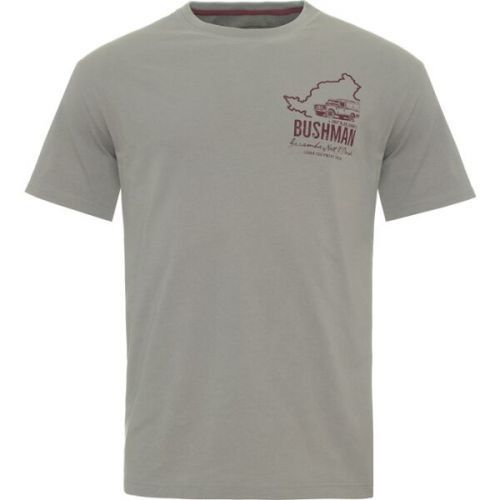 BUSHMAN PATH Pánské tričko, šedá, velikost L