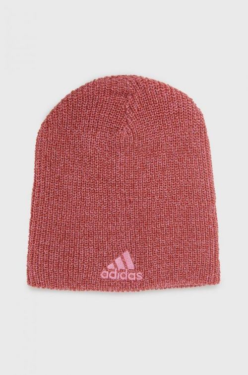 Čepice adidas růžová barva,