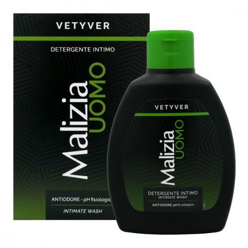 Malizia (Itálie) MALIZIA UOMO VETYVER DETERGENTE INTIMO Intimní mycí gel pro muže 200ml