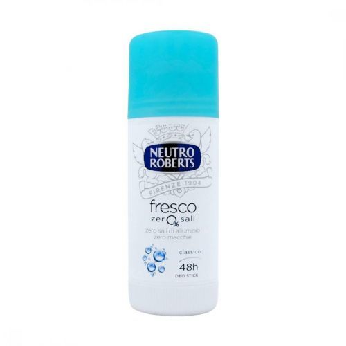 Neutro Roberts (Itálie) NEUTRO ROBERTS FRESCO ZERO SALI 48h Deostick 40ml Deostick roll-on 40ml NEUTRO ROBERTS FRESCO ZERO SALI: CLASSICO (modrá)