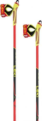 Leki HRC team - bright red/neonyellow/black 180