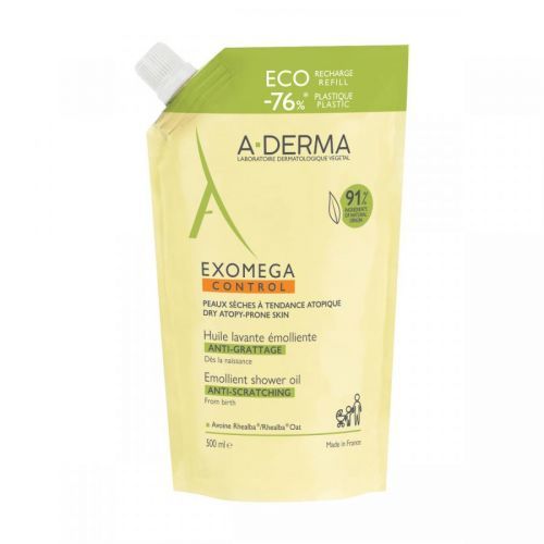 A-Derma Exomega Control Sprchový olej ECO náplň 500 ml