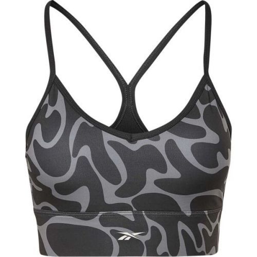 Reebok WOR AOP TRI BACK BRA Sportovní podprsenka, černá, velikost M