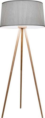 Šedá stojací lampa SULION Bea, výška 152 cm