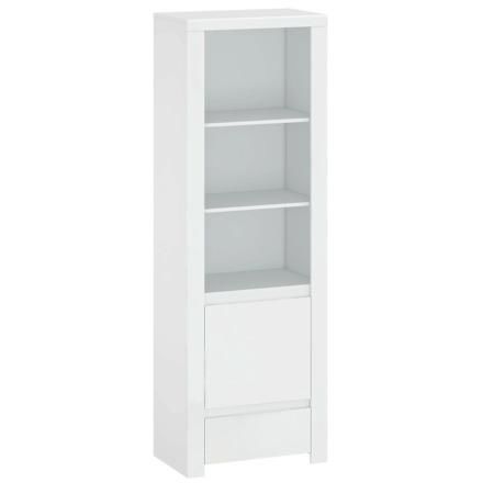 Kondela Regál 1D1S, bílý lesk, LINDY