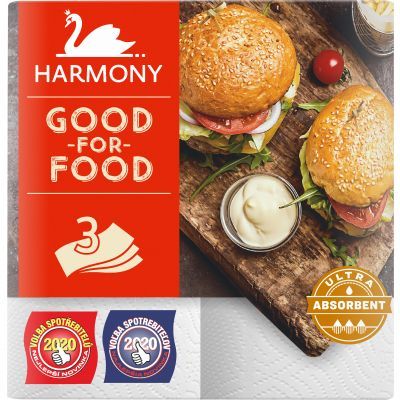 Hamrony Good For Food Burger 3vrstvé papírové utěrky 16,5 m, 2 role
