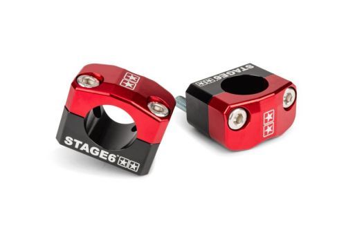 Držáky řidítek Stage6 28,6mm červené