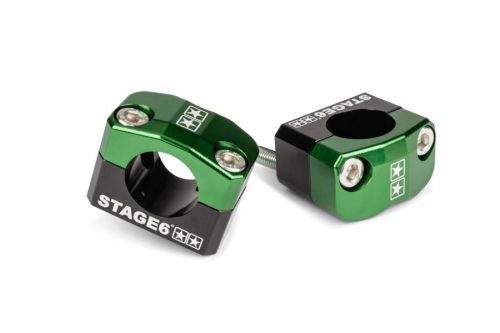 Držáky řidítek Stage6 28,6mm zelené
