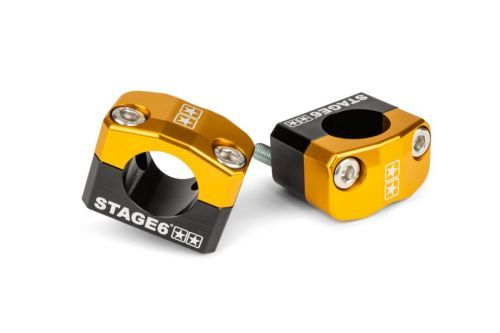 Držáky řidítek Stage6 28,6mm žluté