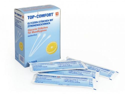 MED COMFORT Glycerinové tyčinky Med- Comfort pro hygienu dutiny ústní 15cm, 75 ks Příchuť: Citron
