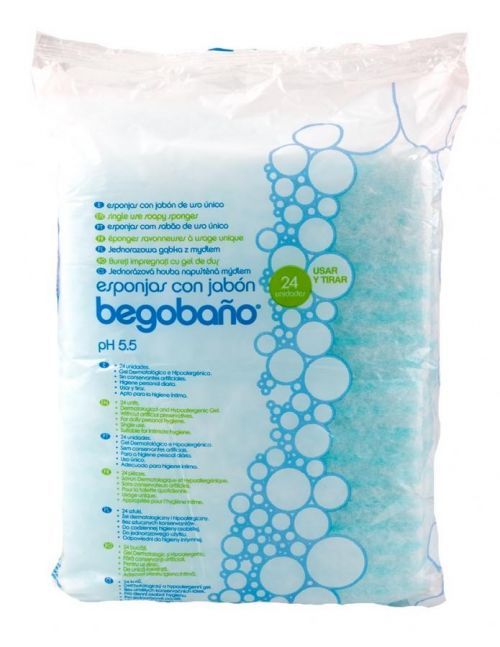 Begobaño Houba jednorázová napuštěná mýdlem BB-9, 24 ks