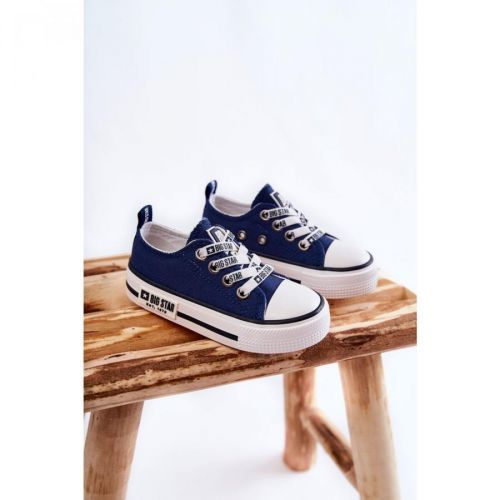 Children's Cloth Sneakers BIG STAR KK374070 Navy Blue