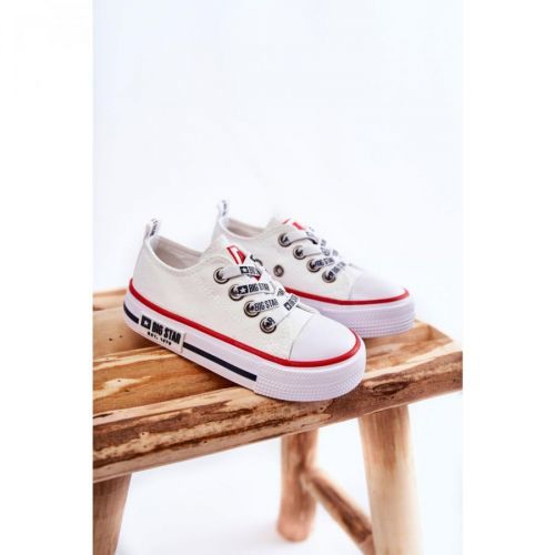 Children's Cloth Sneakers BIG STAR KK374068 White