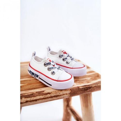 Children's Cloth Sneakers BIG STAR KK374048 White