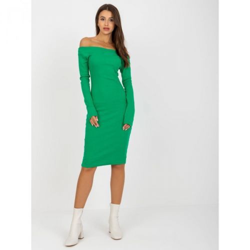Green cotton dress
