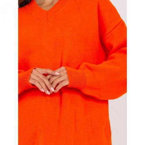 Orange knitted oversize dress RUE PARIS