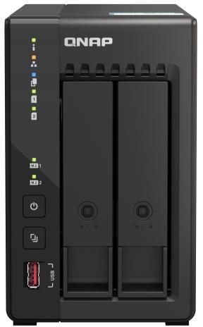 QNAP TS-253E-8G (4core 2,6GHz, 8GB RAM, 2x SATA, 2x M.2 NVMe slot, 2x HDMI 4K, 2x 2,5GbE, 4x USB) (TS-253E-8G)