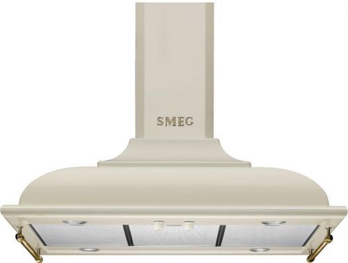 SMEG ostrůvkový odsavač par dekorativní Cortina KCI19POE, krémová, 90 cm