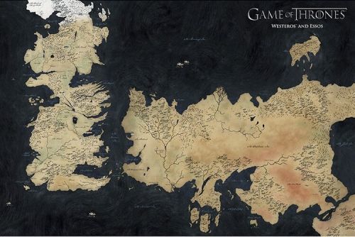 GB EYE Plakát, Obraz - Hra o Trůny - Westeros Map, (91.5 x 61 cm)