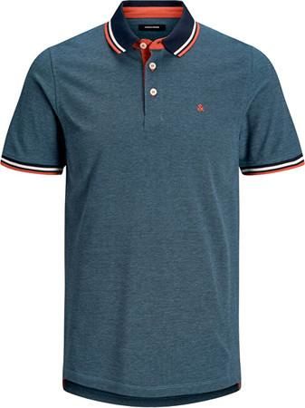 Jack&Jones Pánské polo triko Slim Fit JJEPAULOS 12136668 Denim Blue S