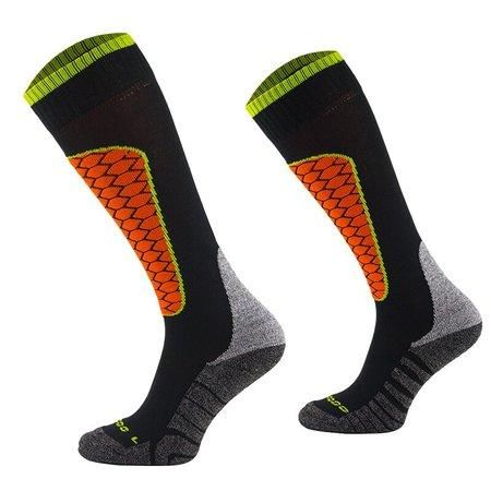 COMODO Lyžařské ponožky Ski1, černá,, oranžová,, šedá, 35 - 38