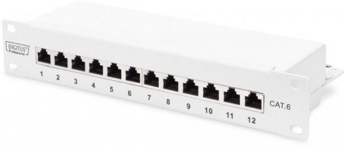 Digitus  12 portů síťový patch panel CAT 6 1 U