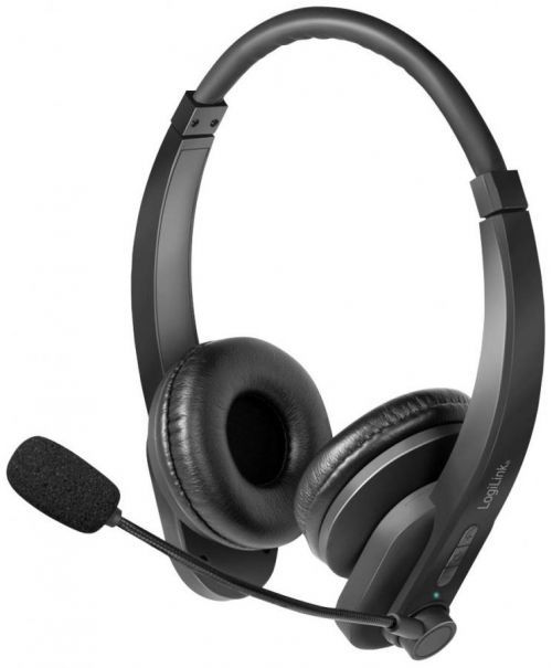 LogiLink BT0060 Počítače Sluchátka On Ear Bluetooth® stereo černá